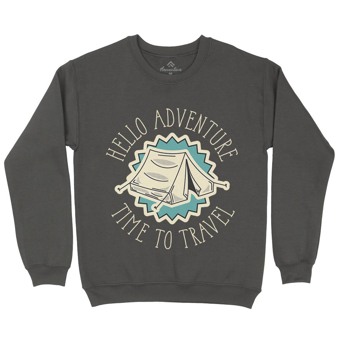 Hello Adventure Kids Crew Neck Sweatshirt Nature D945