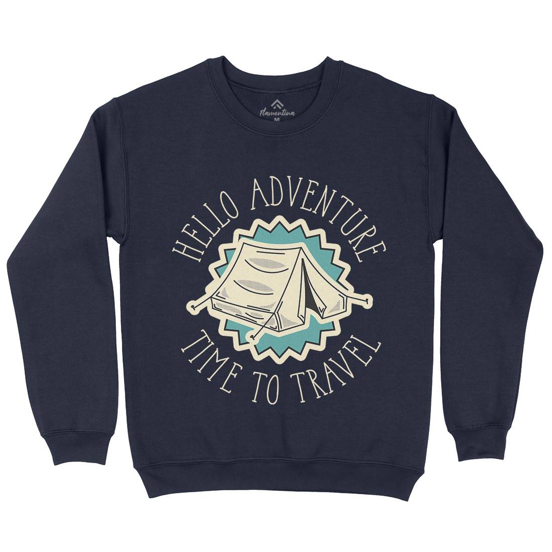Hello Adventure Mens Crew Neck Sweatshirt Nature D945