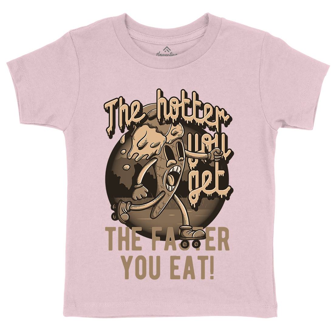 Hotter You Get Kids Crew Neck T-Shirt Food D948