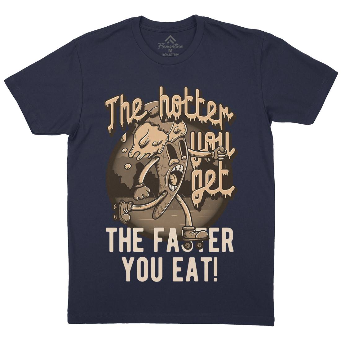 Hotter You Get Mens Crew Neck T-Shirt Food D948