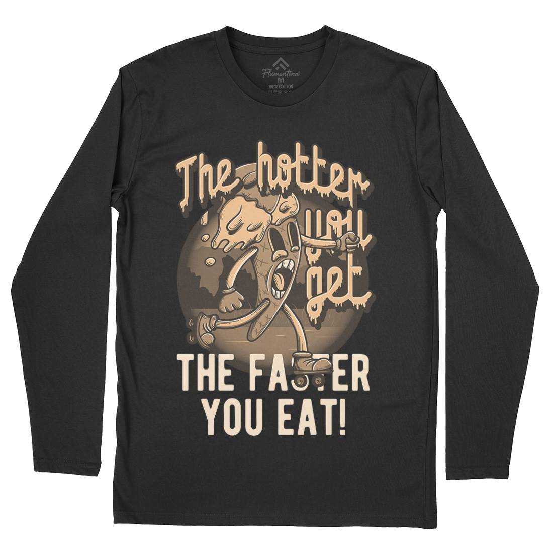 Hotter You Get Mens Long Sleeve T-Shirt Food D948
