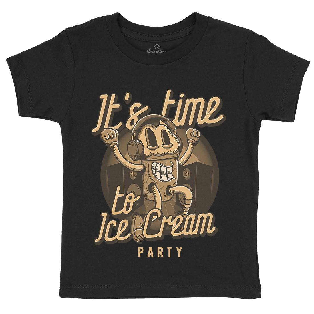 It&#39;s Time Kids Crew Neck T-Shirt Food D950