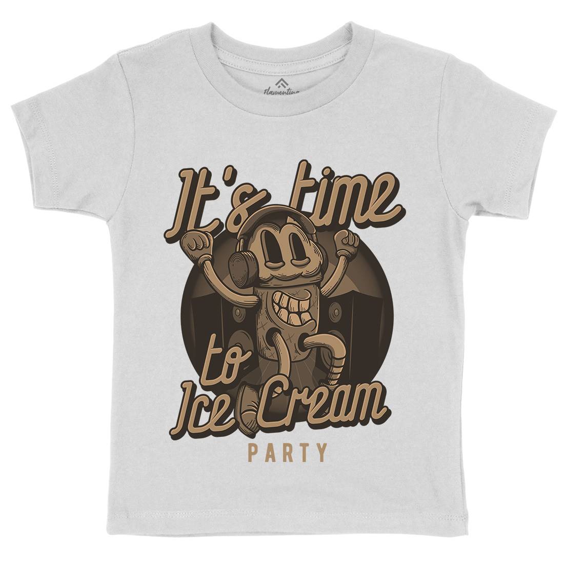 It&#39;s Time Kids Crew Neck T-Shirt Food D950