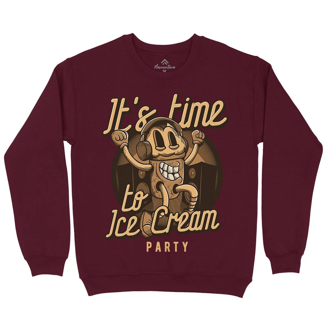 It&#39;s Time Mens Crew Neck Sweatshirt Food D950
