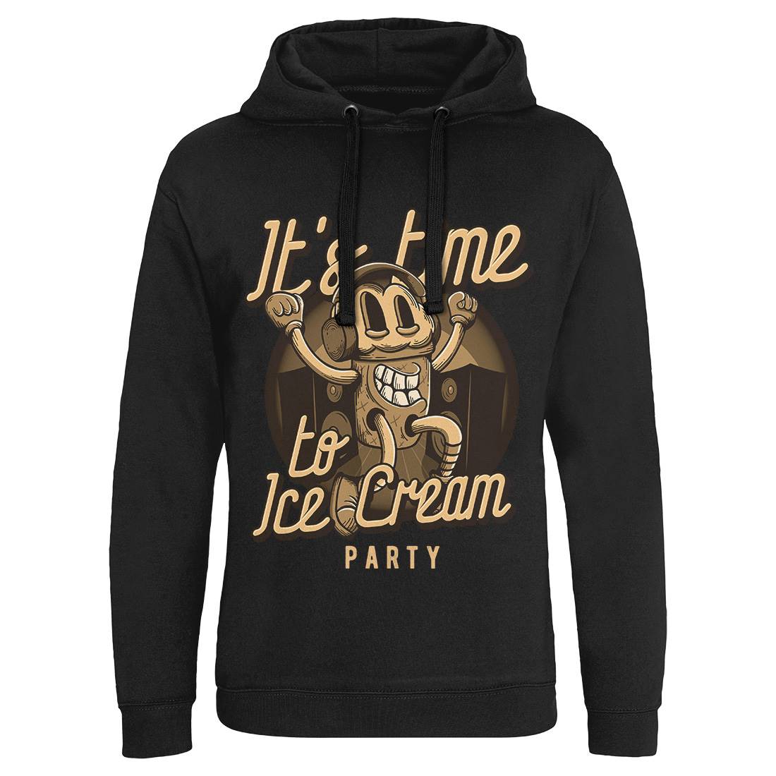 It&#39;s Time Mens Hoodie Without Pocket Food D950
