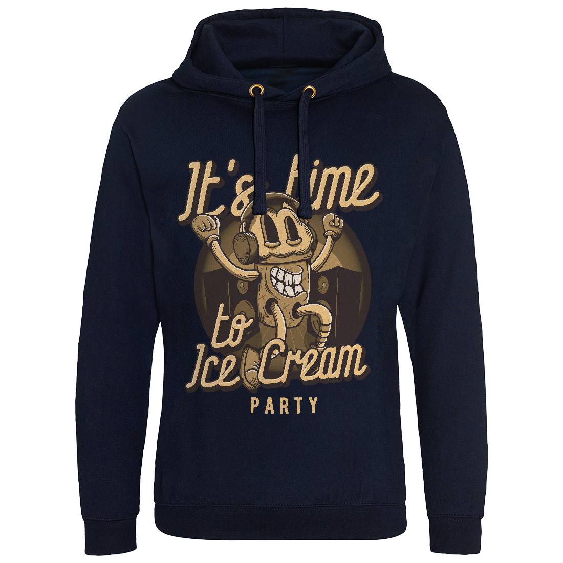 It&#39;s Time Mens Hoodie Without Pocket Food D950