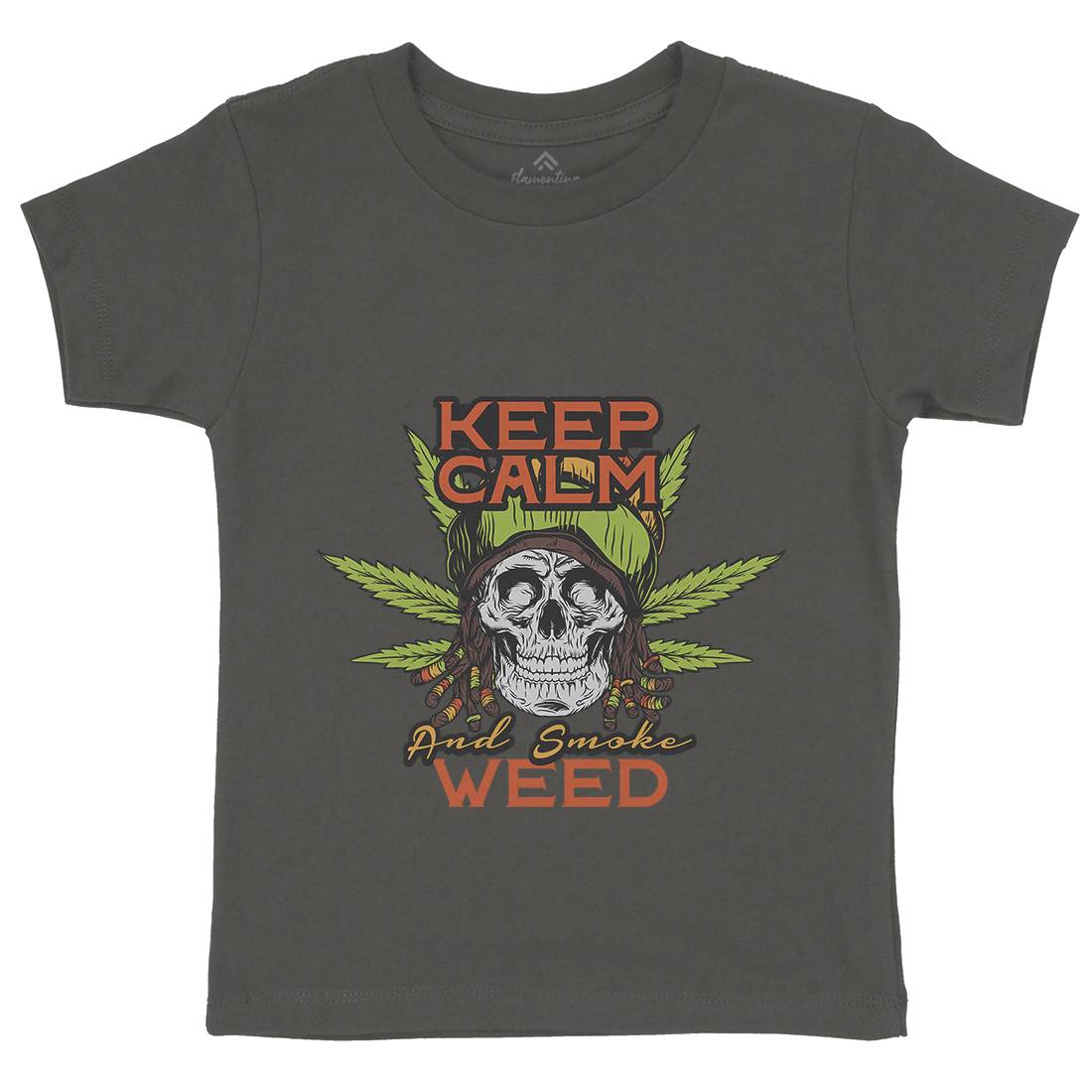 Keep Calm Kids Crew Neck T-Shirt Drugs D951