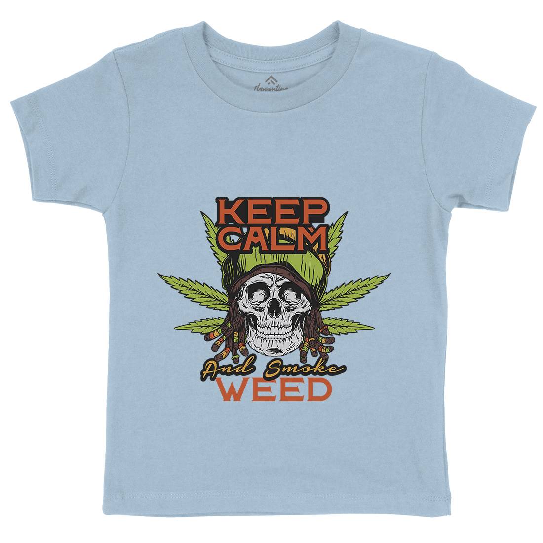 Keep Calm Kids Crew Neck T-Shirt Drugs D951