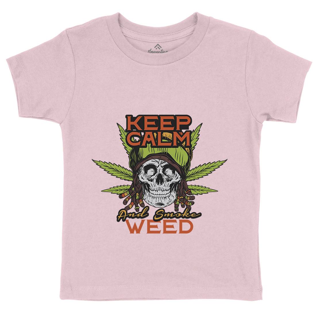 Keep Calm Kids Organic Crew Neck T-Shirt Drugs D951