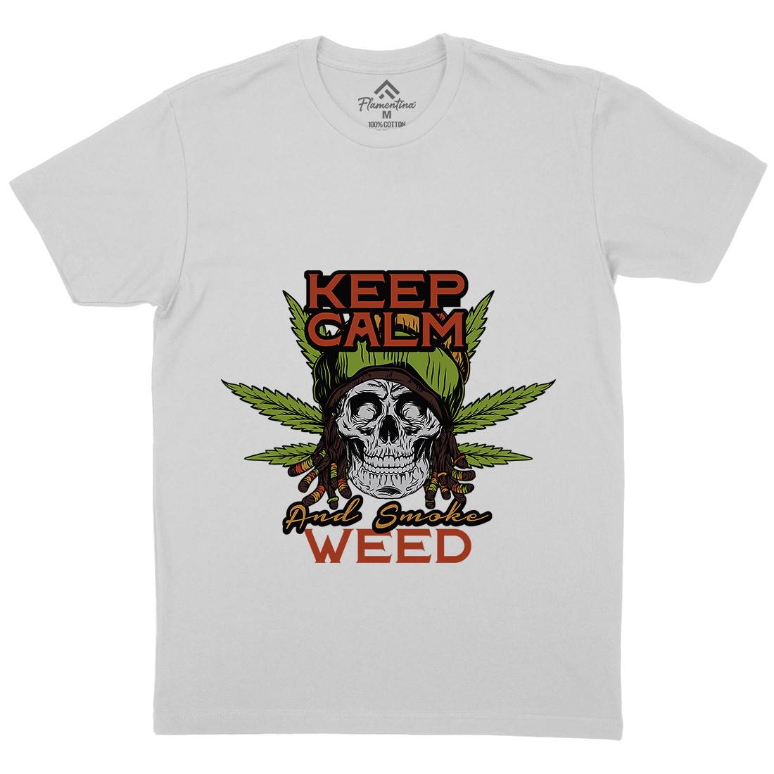 Keep Calm Mens Crew Neck T-Shirt Drugs D951