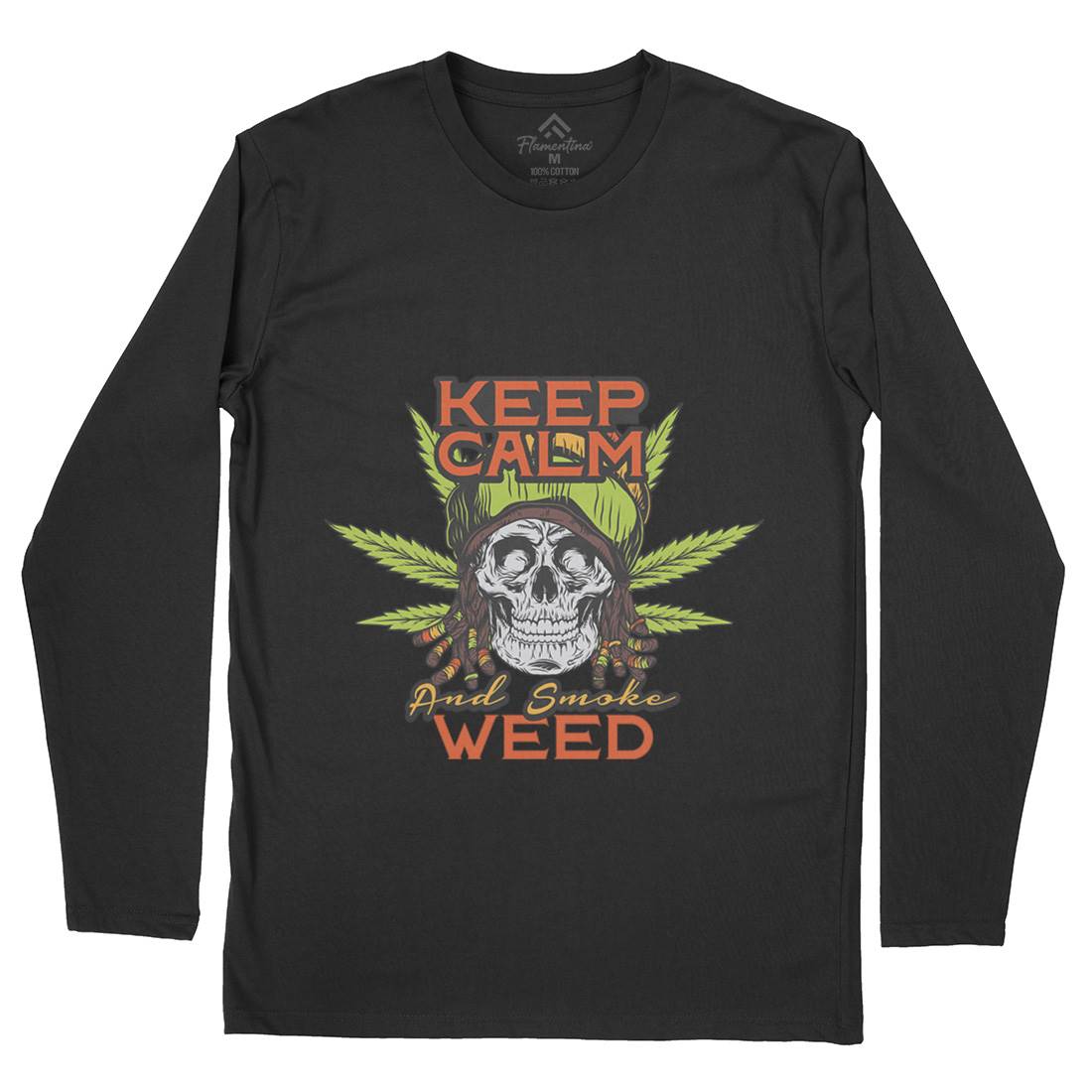 Keep Calm Mens Long Sleeve T-Shirt Drugs D951