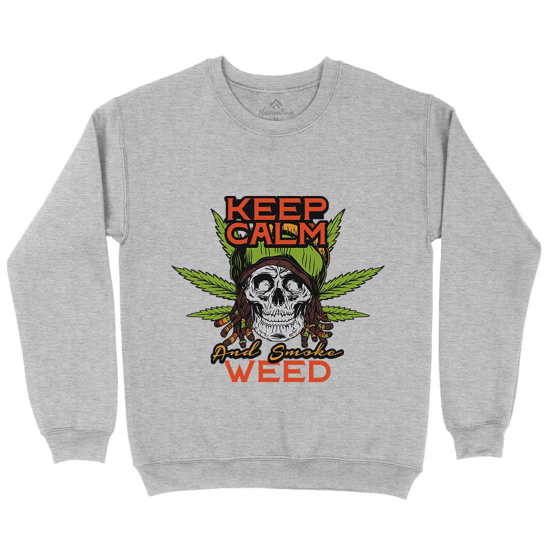 Keep Calm Mens Crew Neck Sweatshirt Drugs D951