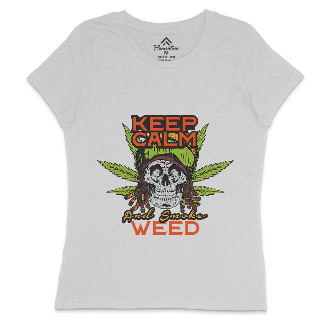 Keep Calm Womens Crew Neck T-Shirt Drugs D951