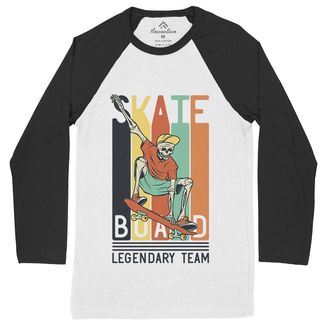 Legendary Team Mens Long Sleeve Baseball T-Shirt Skate D952