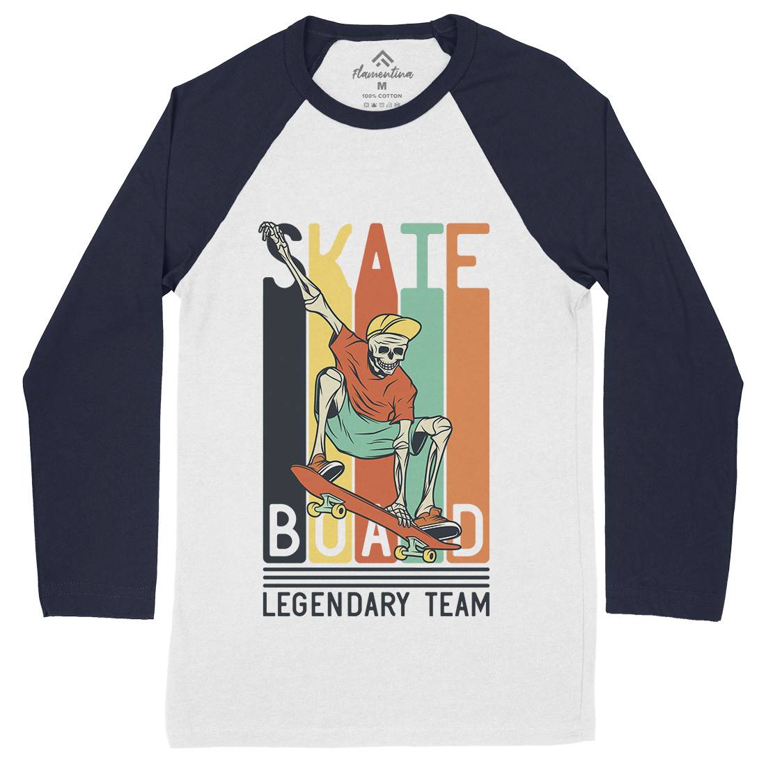 Legendary Team Mens Long Sleeve Baseball T-Shirt Skate D952