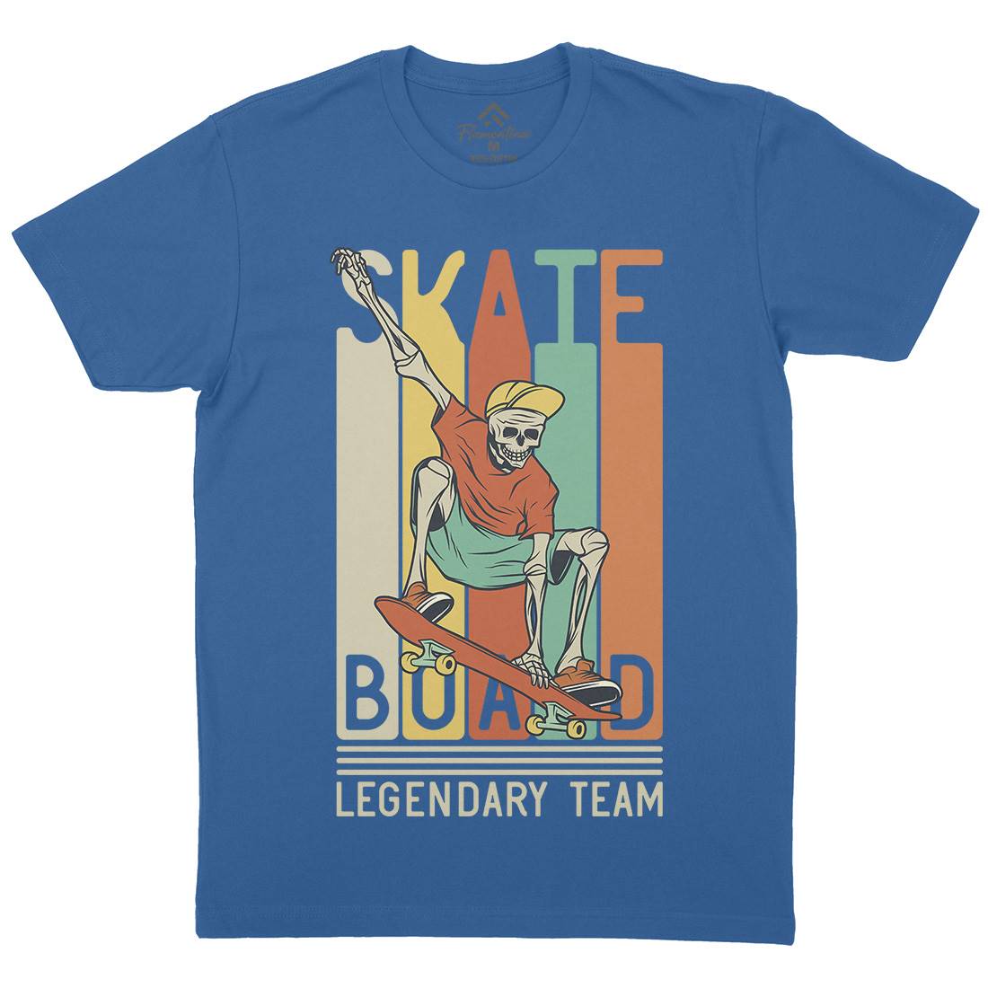 Legendary Team Mens Organic Crew Neck T-Shirt Skate D952