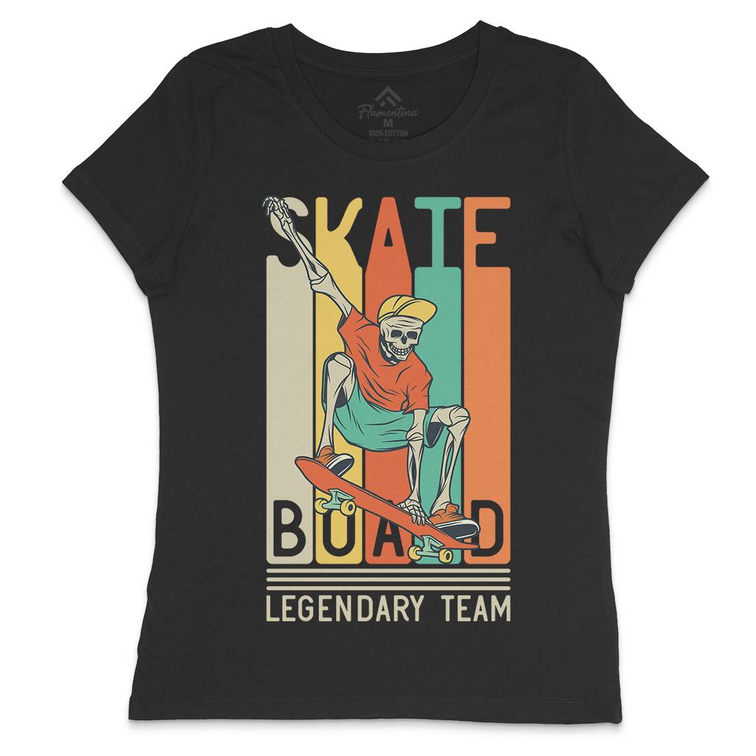 Legendary Team Womens Crew Neck T-Shirt Skate D952