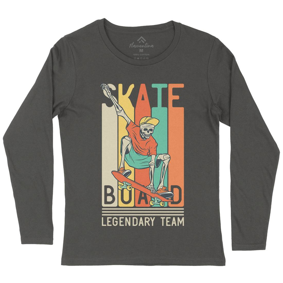 Legendary Team Womens Long Sleeve T-Shirt Skate D952