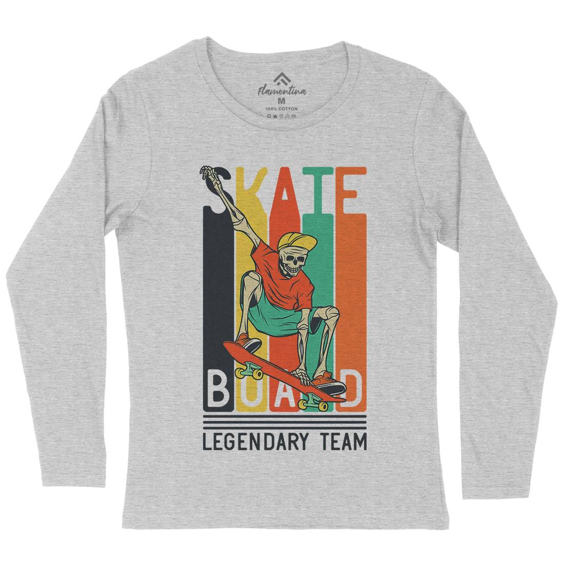 Legendary Team Womens Long Sleeve T-Shirt Skate D952