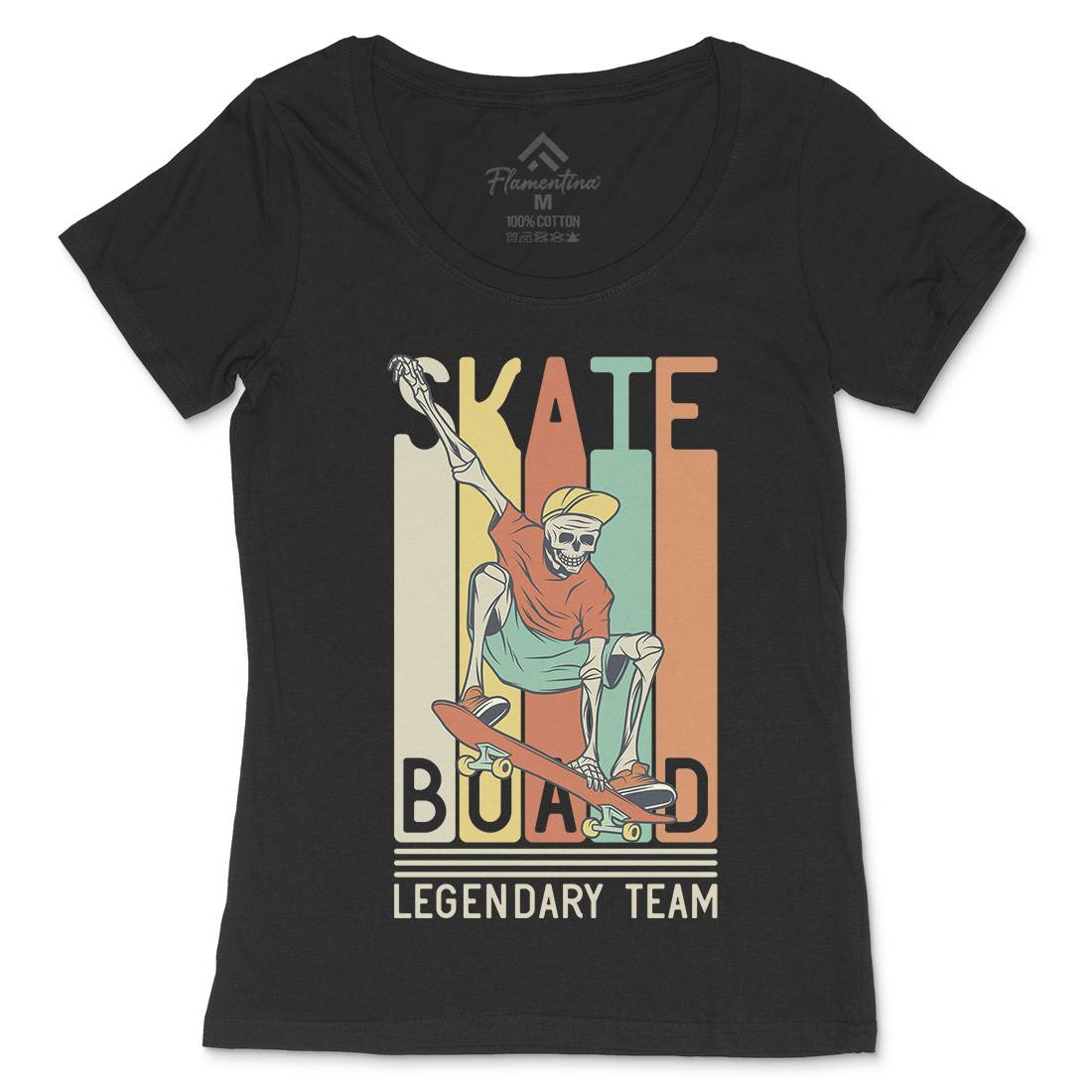 Legendary Team Womens Scoop Neck T-Shirt Skate D952