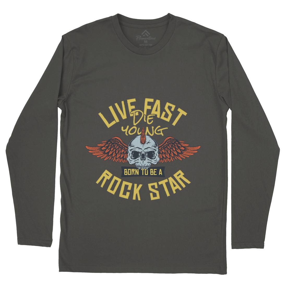 Live Fast Mens Long Sleeve T-Shirt Music D954