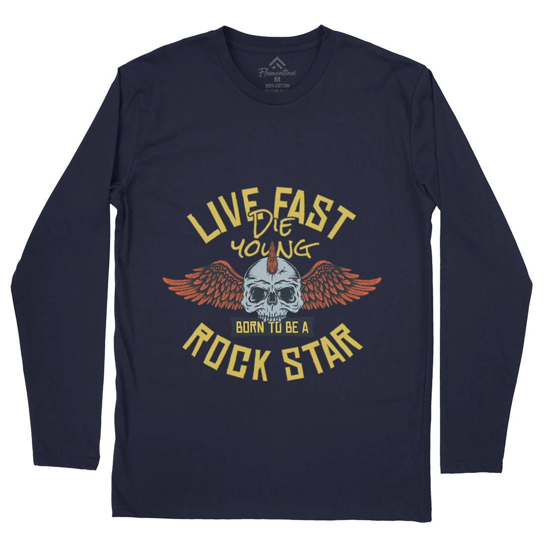 Live Fast Mens Long Sleeve T-Shirt Music D954