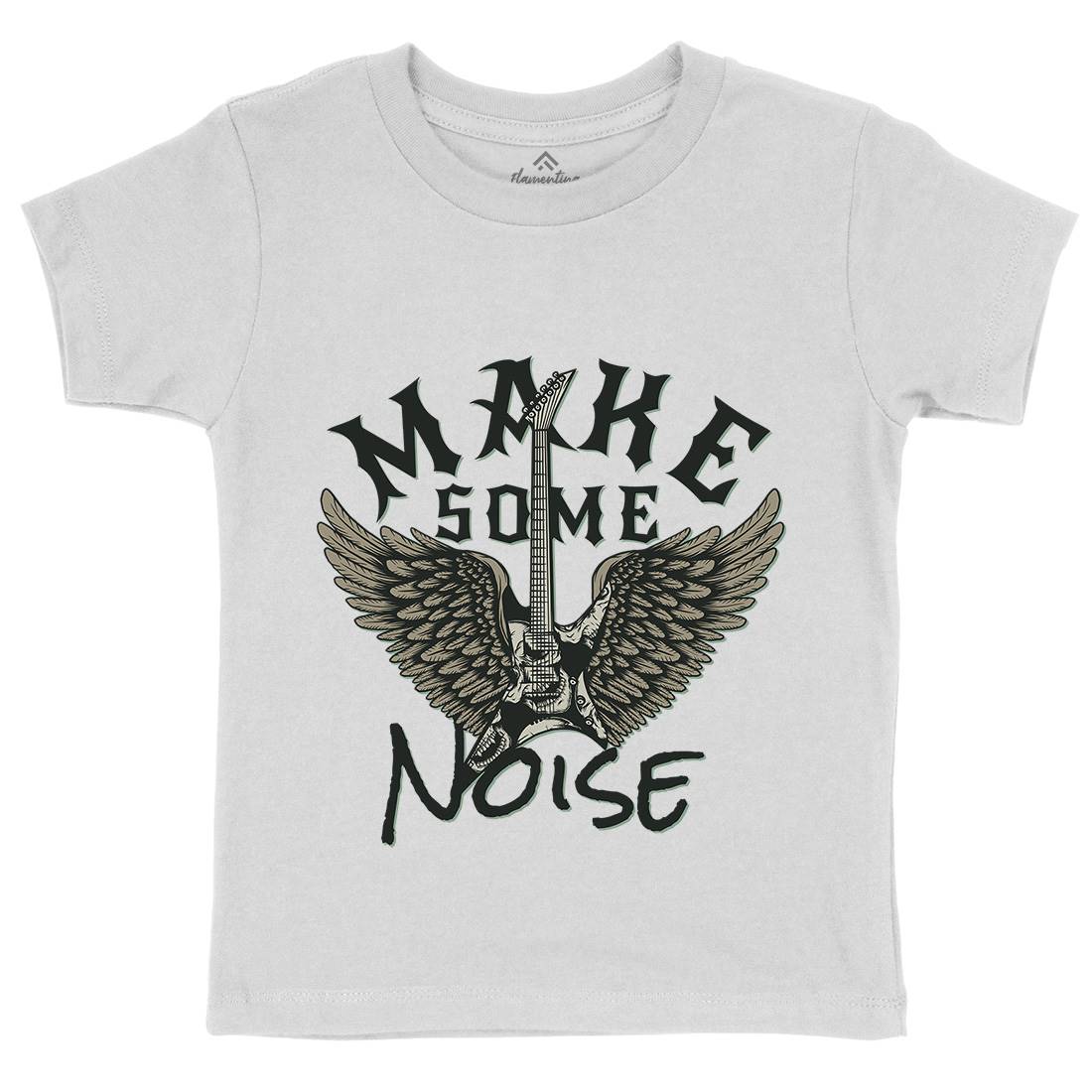 Make Some Noise Kids Organic Crew Neck T-Shirt Music D955