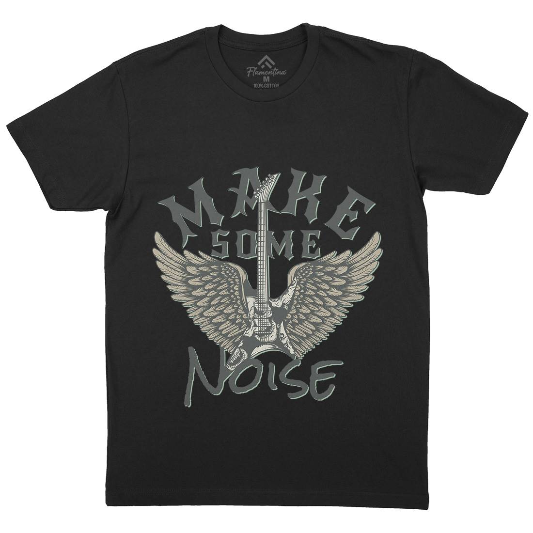 Make Some Noise Mens Crew Neck T-Shirt Music D955