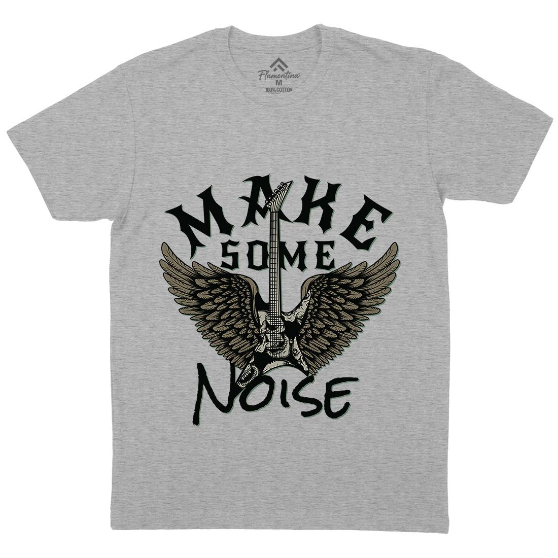 Make Some Noise Mens Crew Neck T-Shirt Music D955