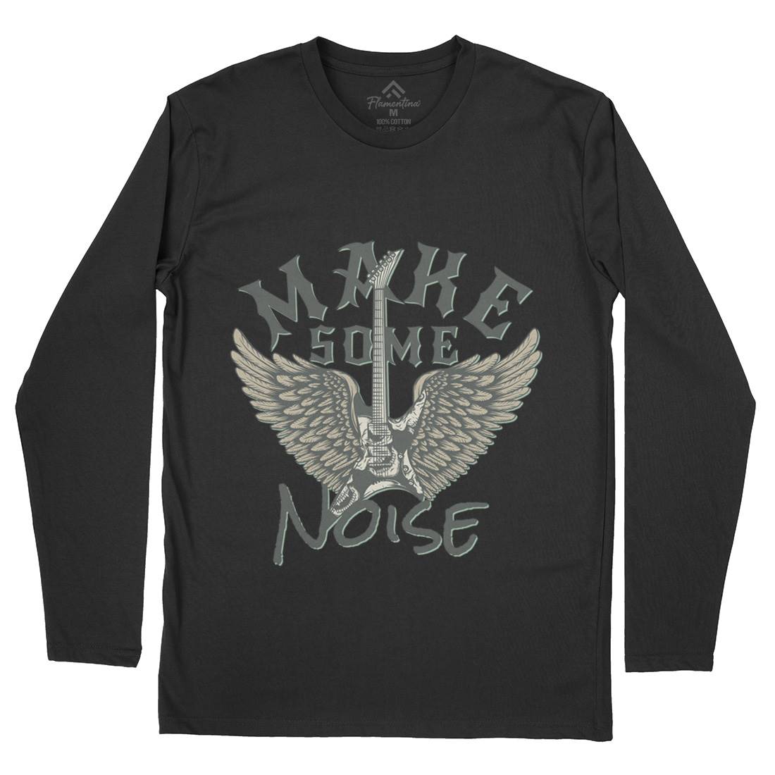 Make Some Noise Mens Long Sleeve T-Shirt Music D955