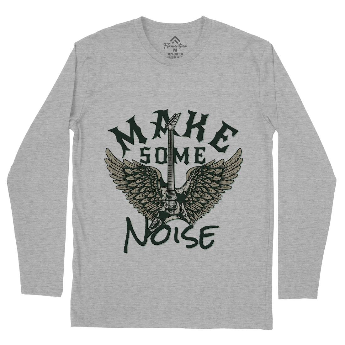 Make Some Noise Mens Long Sleeve T-Shirt Music D955