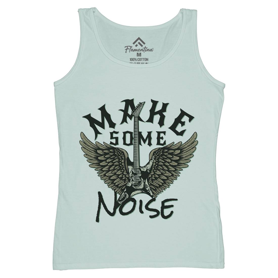 Make Some Noise Womens Organic Tank Top Vest Music D955