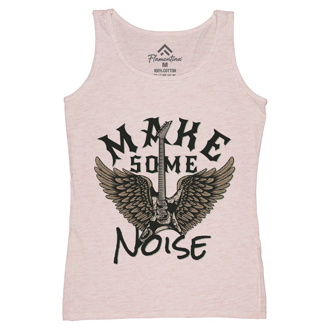 Make Some Noise Womens Organic Tank Top Vest Music D955