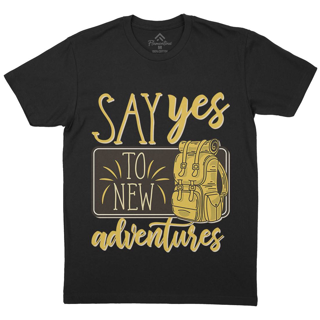 New Adventures Mens Organic Crew Neck T-Shirt Nature D956