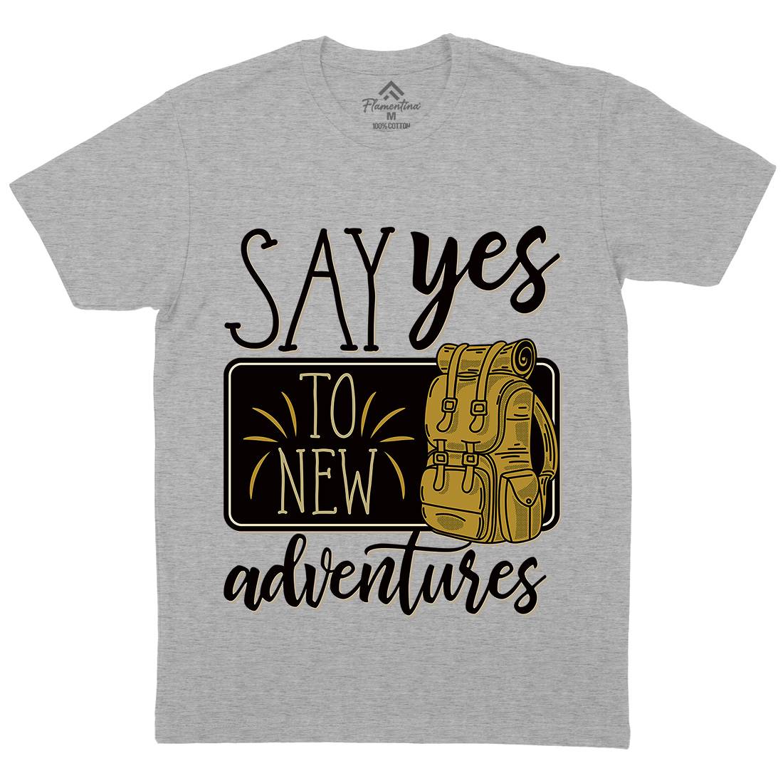 New Adventures Mens Crew Neck T-Shirt Nature D956
