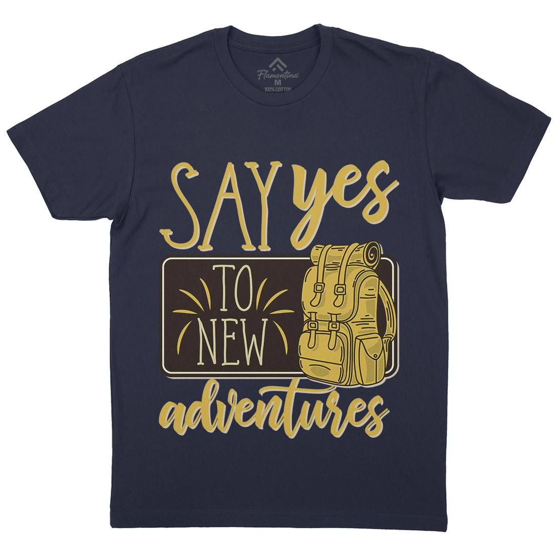New Adventures Mens Crew Neck T-Shirt Nature D956