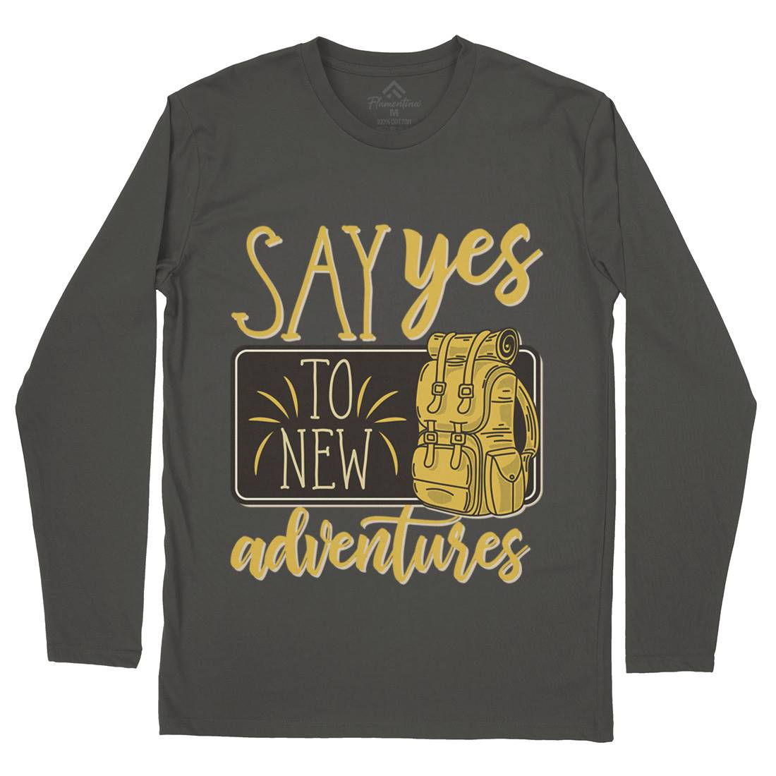 New Adventures Mens Long Sleeve T-Shirt Nature D956