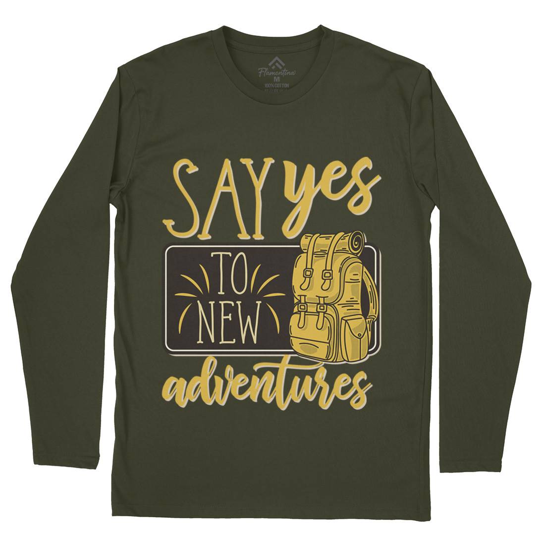 New Adventures Mens Long Sleeve T-Shirt Nature D956