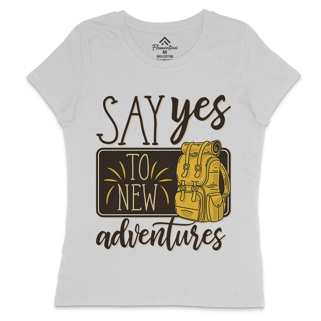 New Adventures Womens Crew Neck T-Shirt Nature D956