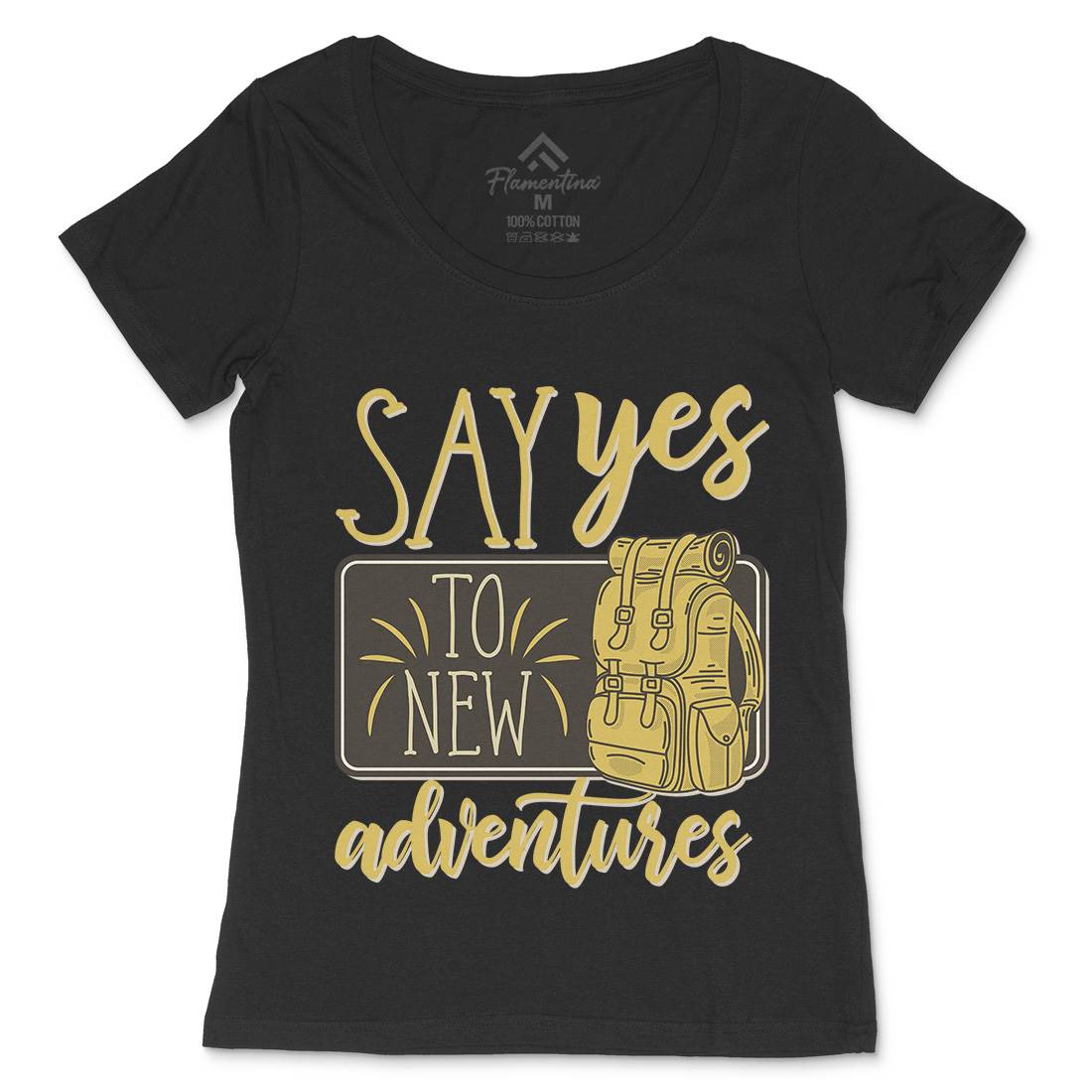 New Adventures Womens Scoop Neck T-Shirt Nature D956