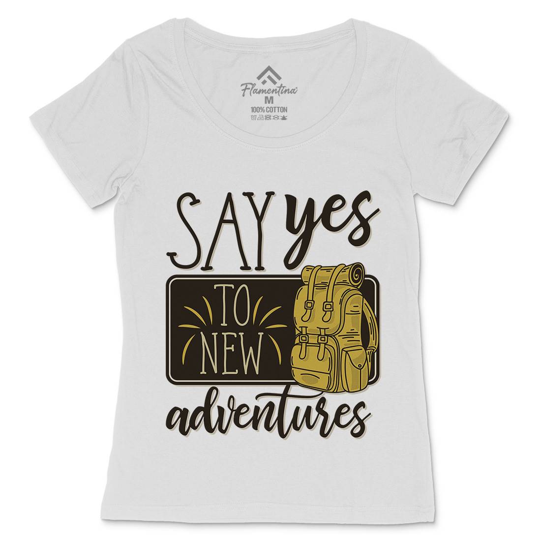 New Adventures Womens Scoop Neck T-Shirt Nature D956