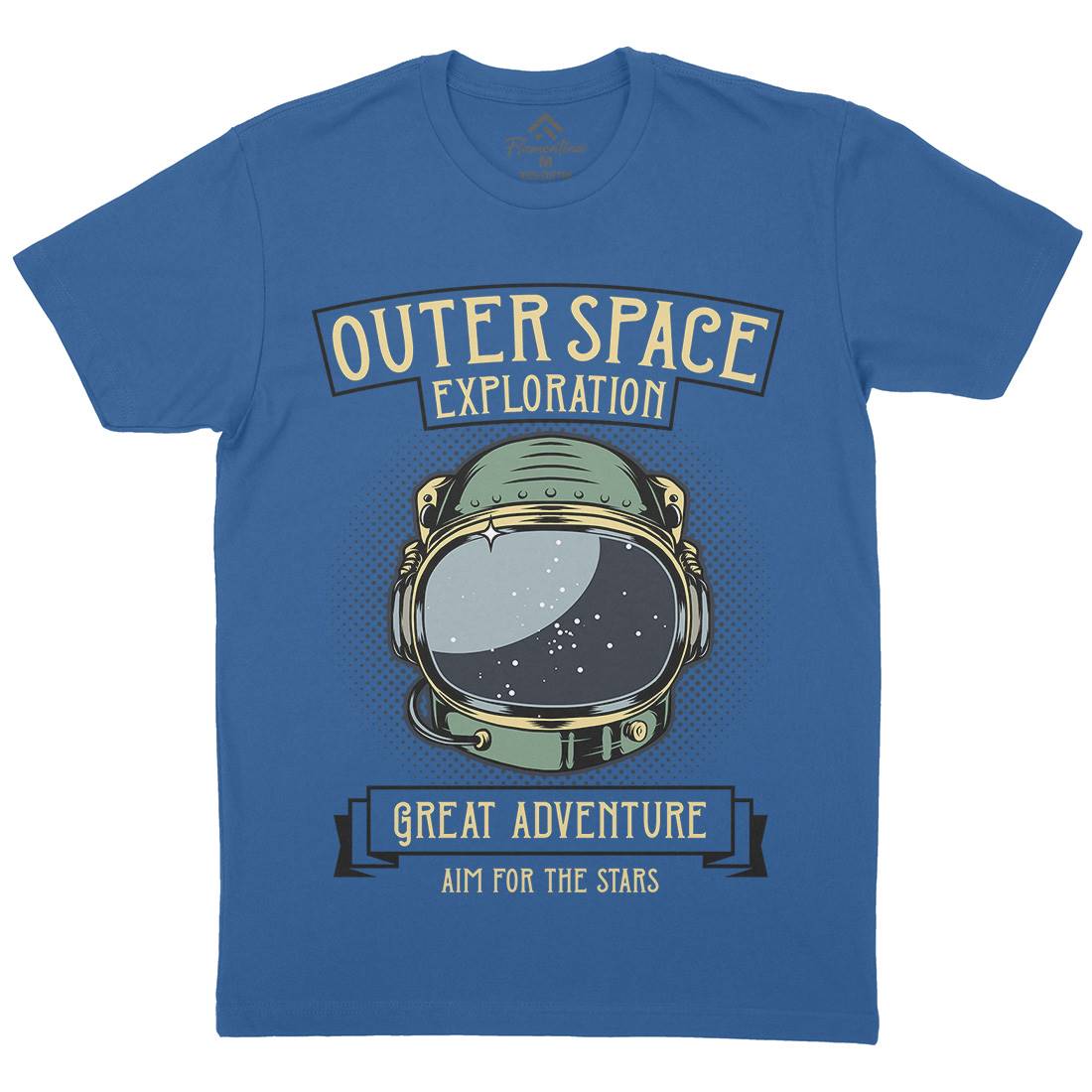 Exploration Outer Mens Crew Neck T-Shirt Space D957