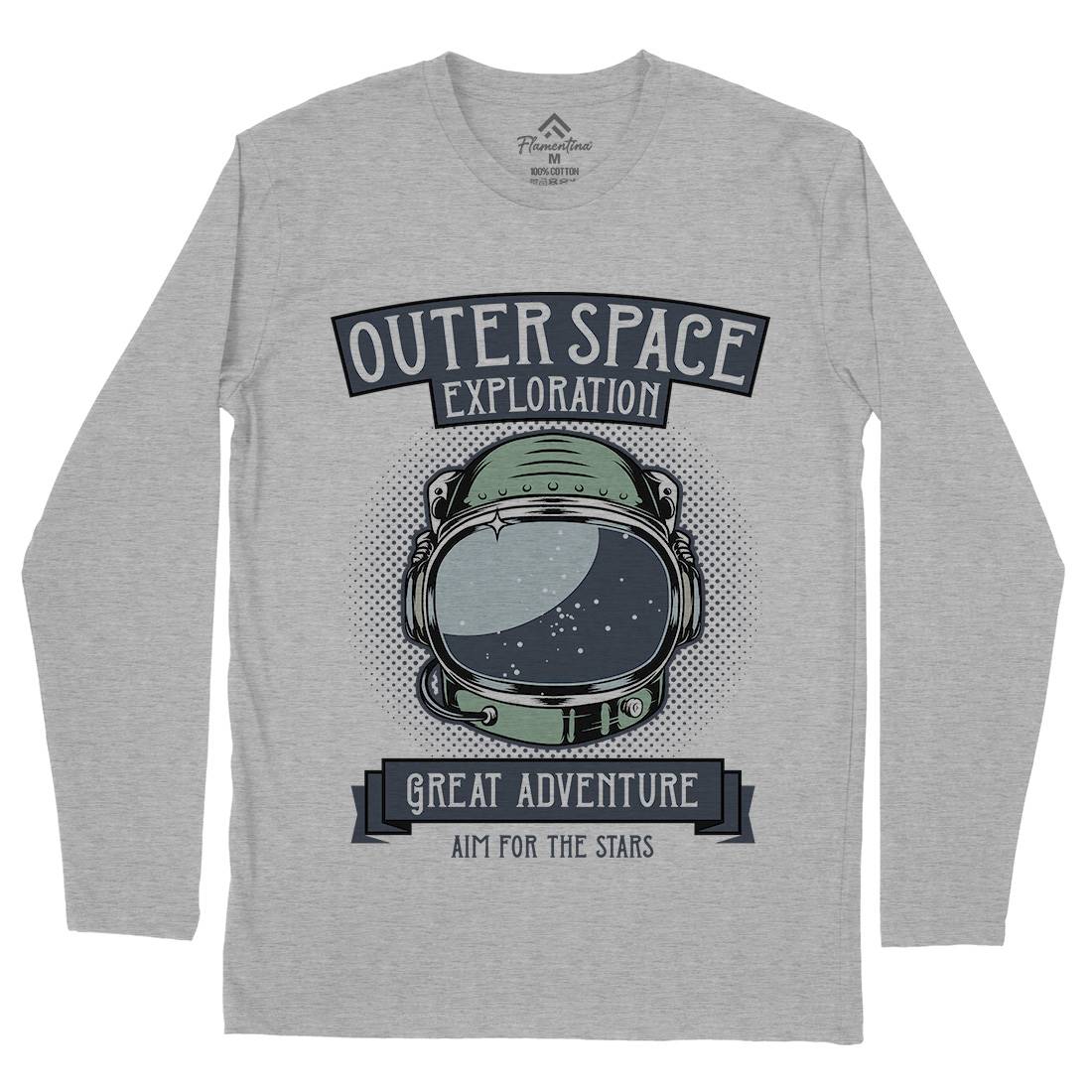 Exploration Outer Mens Long Sleeve T-Shirt Space D957
