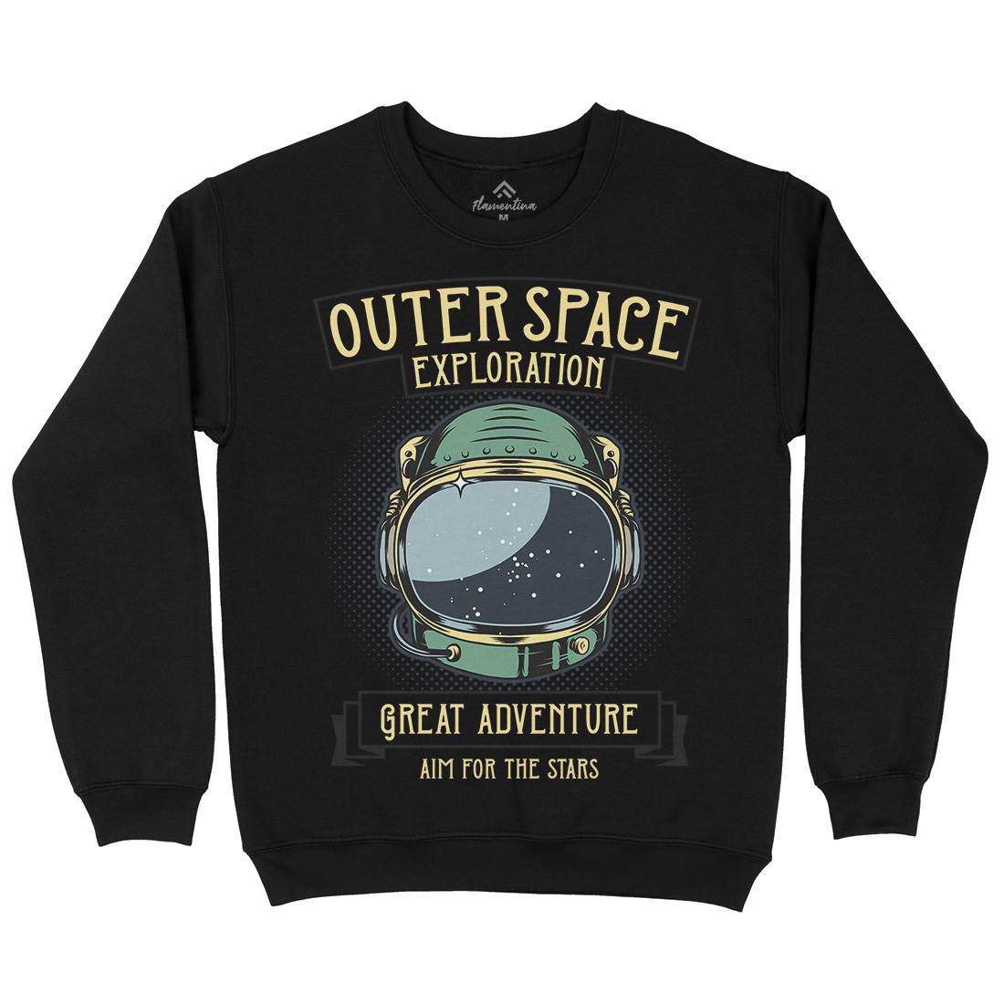 Exploration Outer Kids Crew Neck Sweatshirt Space D957