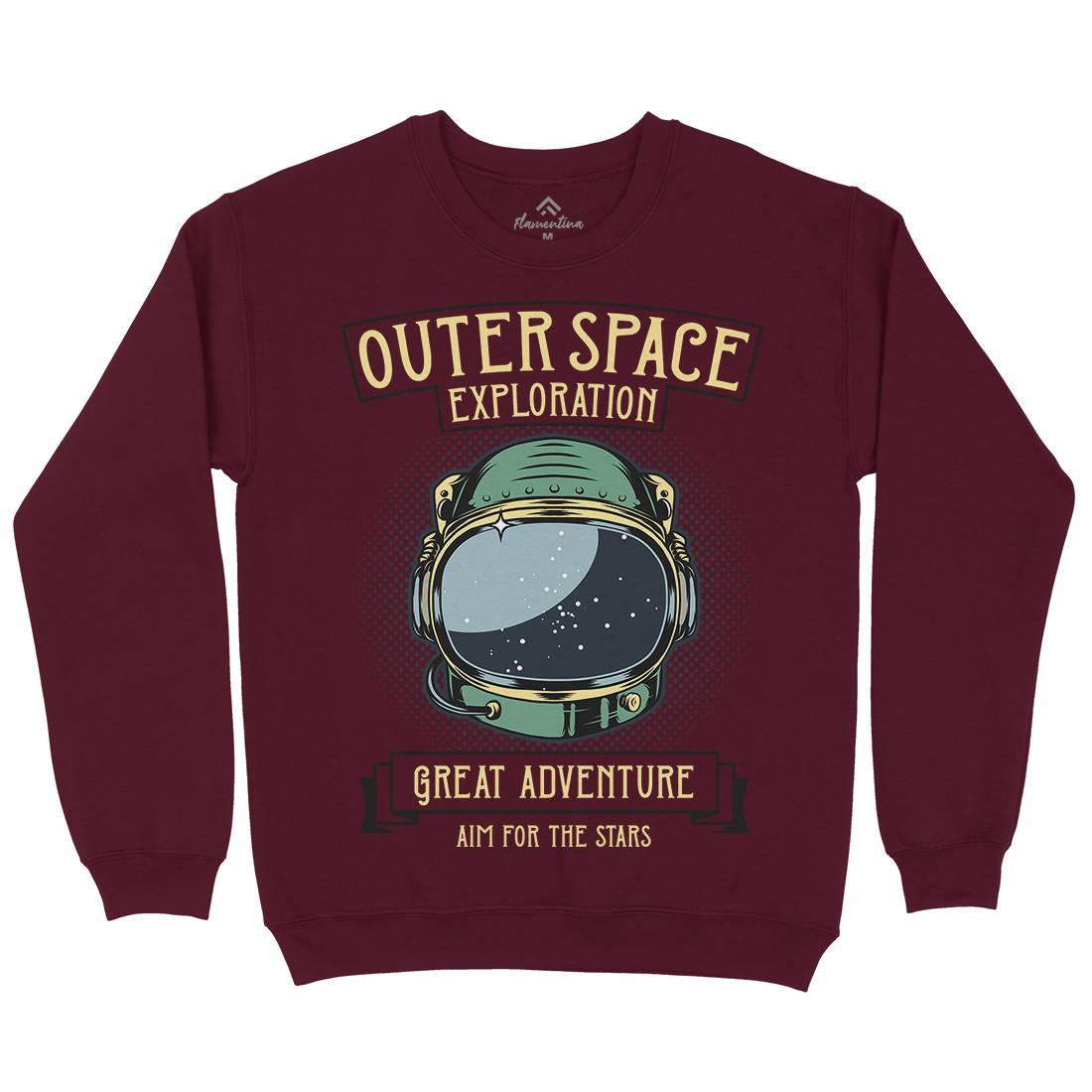 Exploration Outer Mens Crew Neck Sweatshirt Space D957