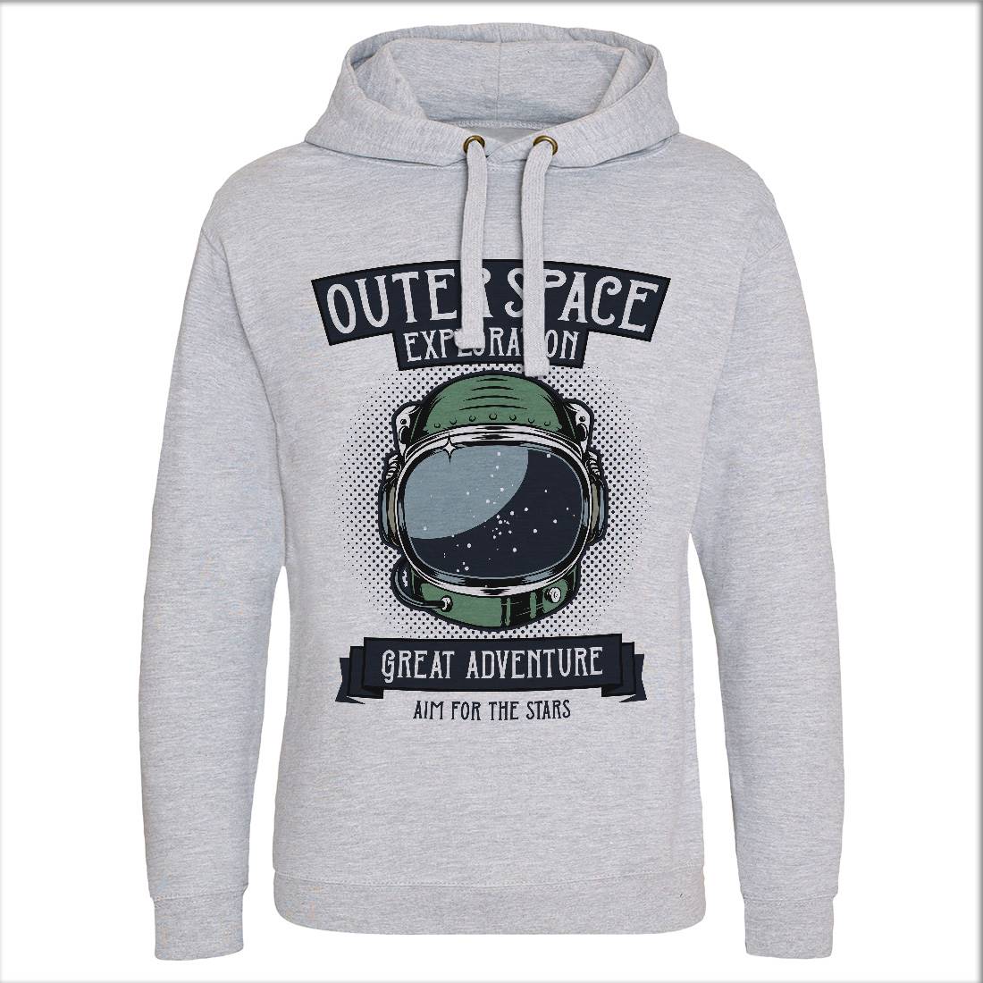Exploration Outer Mens Hoodie Without Pocket Space D957