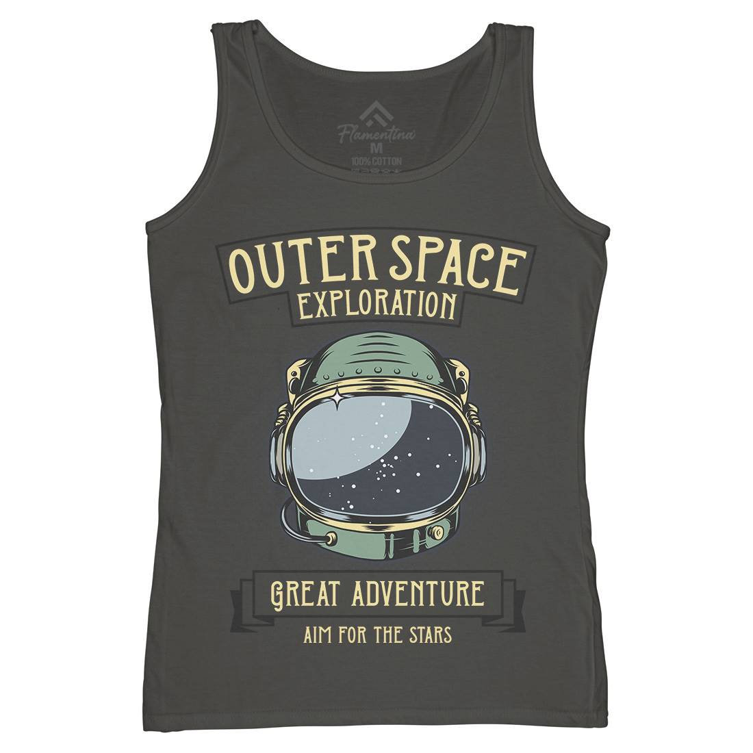 Exploration Outer Womens Organic Tank Top Vest Space D957