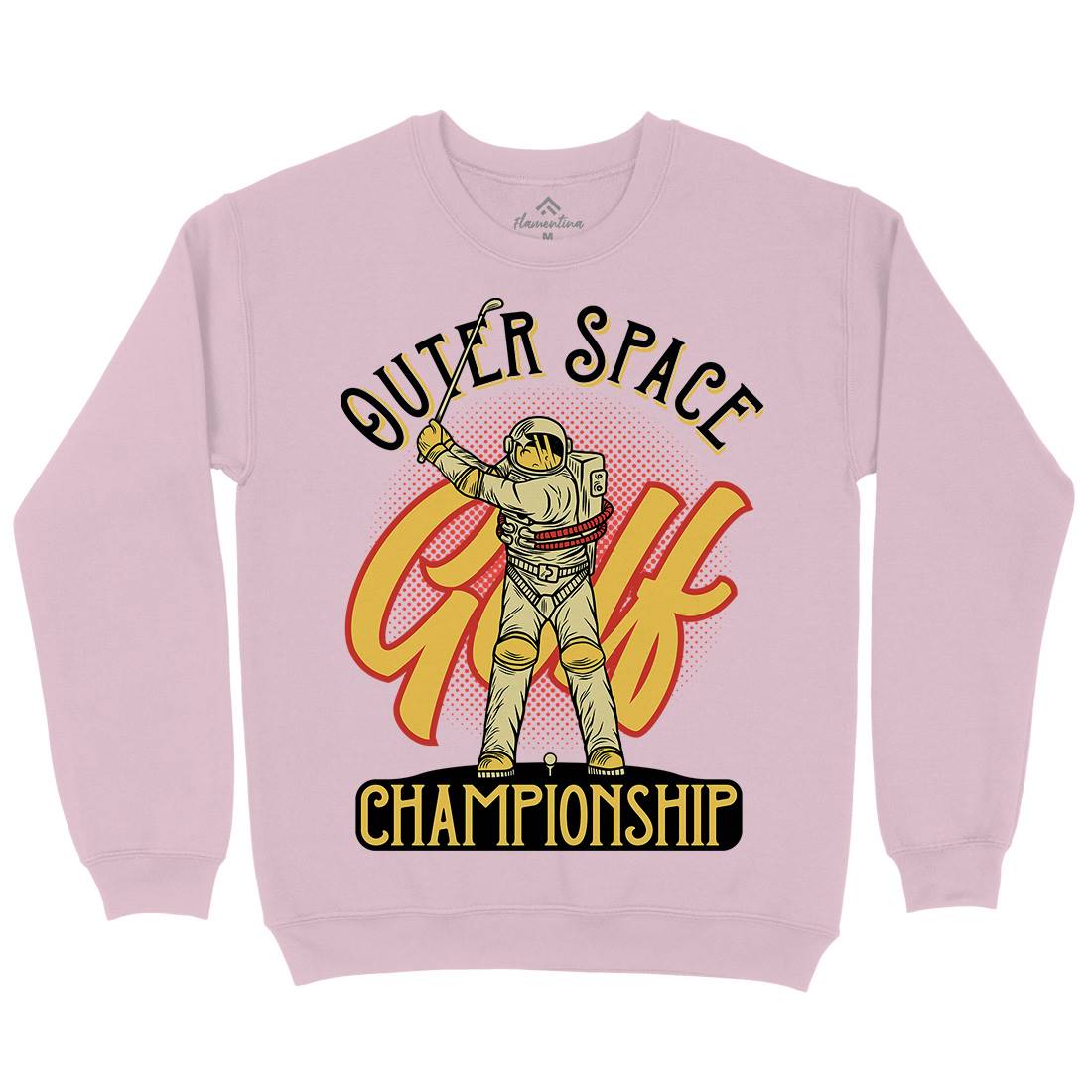 Outer Space Golf Kids Crew Neck Sweatshirt Sport D958