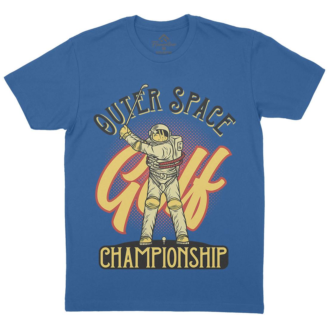 Outer Space Golf Mens Crew Neck T-Shirt Sport D958