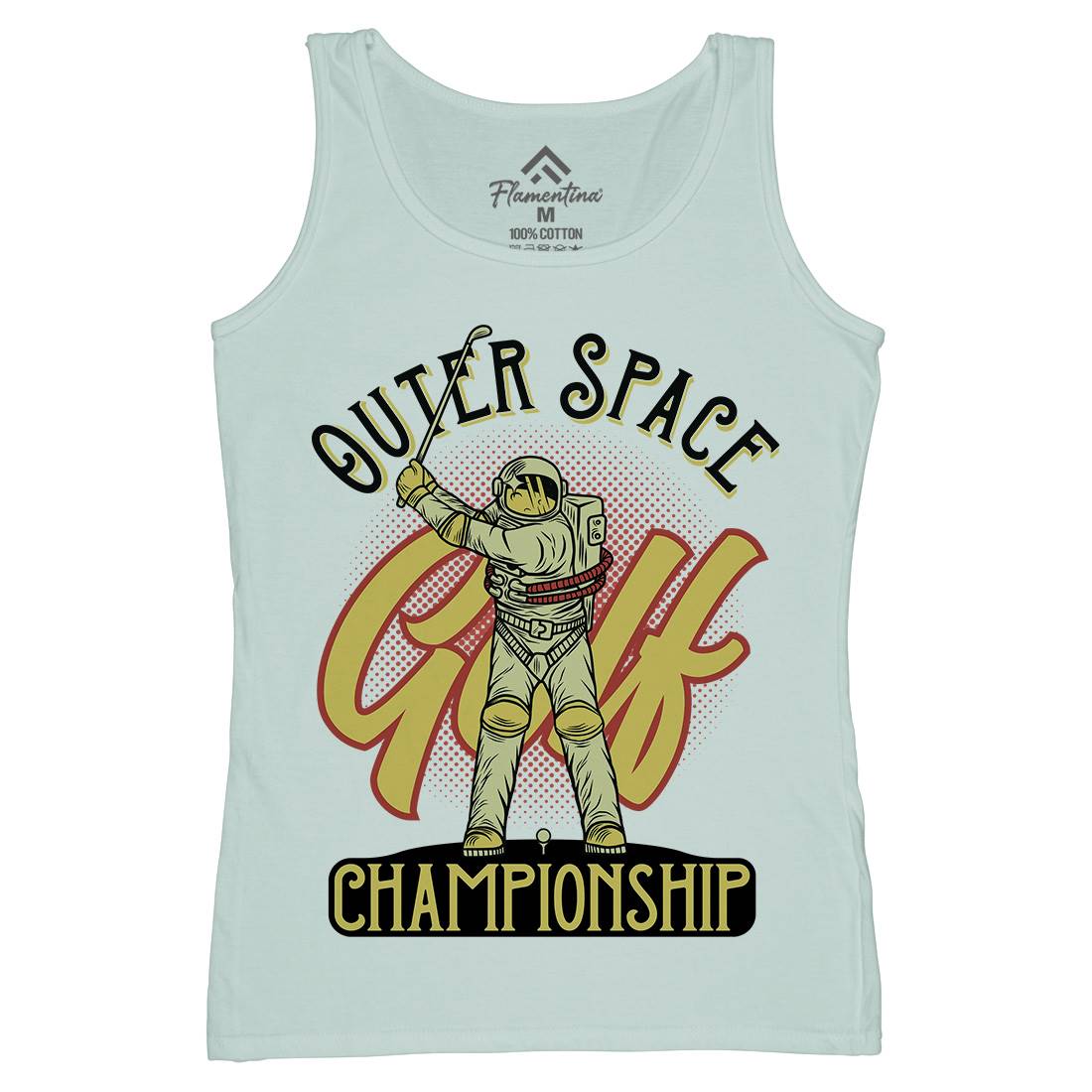 Outer Space Golf Womens Organic Tank Top Vest Sport D958